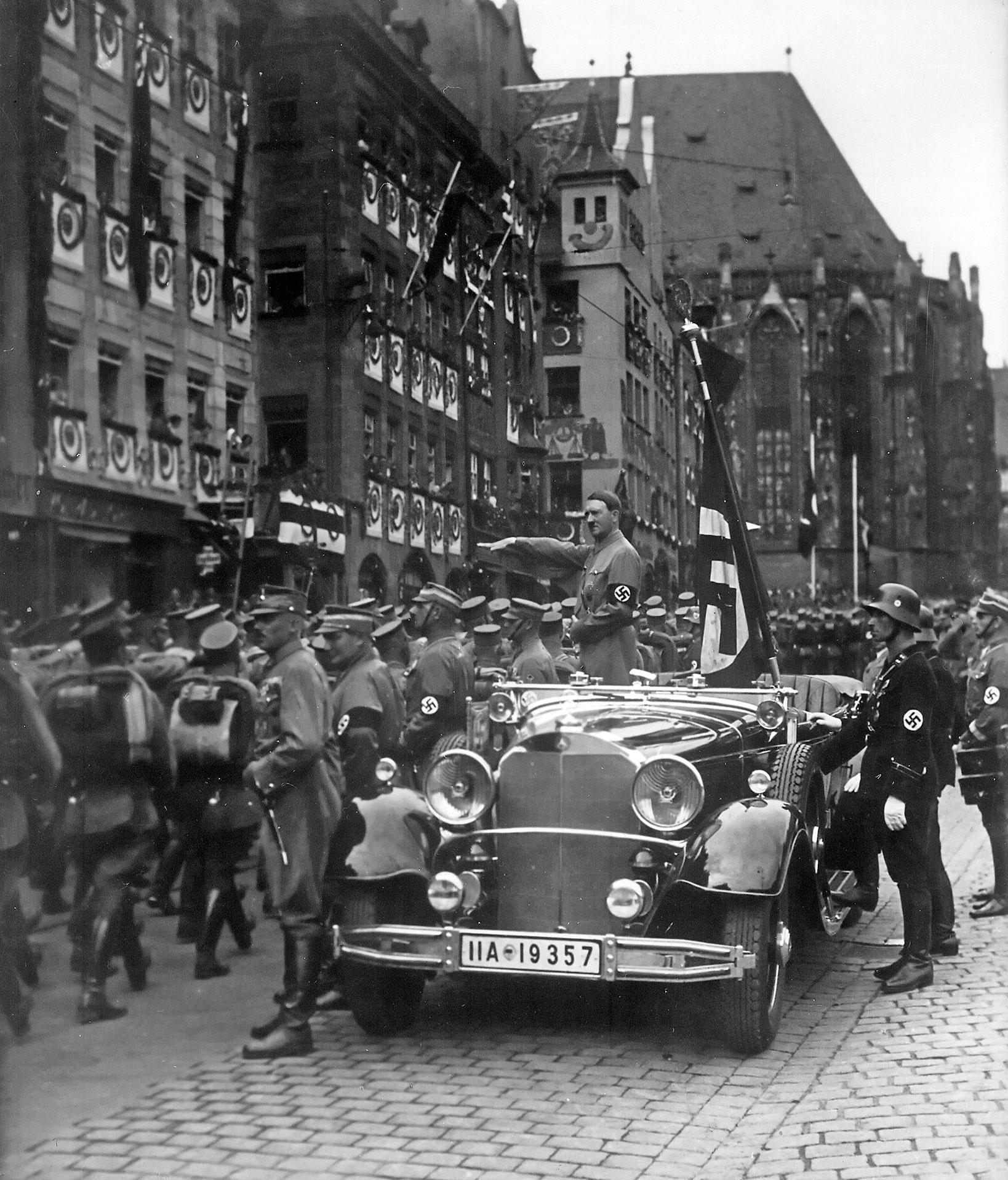 Adolf Hitler at the Nürnberg parade